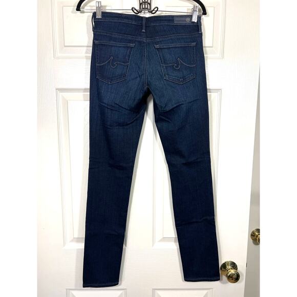 AG Adriano Goldschmied The Stilt Cigarette Leg Denim Jean Dark Wash Blue 26R - Picture 2 of 6